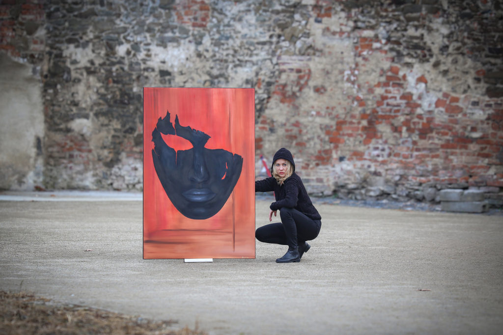 Radmila painting - obraz Maska velká